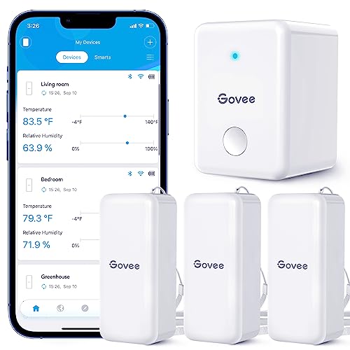 Govee WiFi Hygrometer Thermometer Sensor 3 Pack