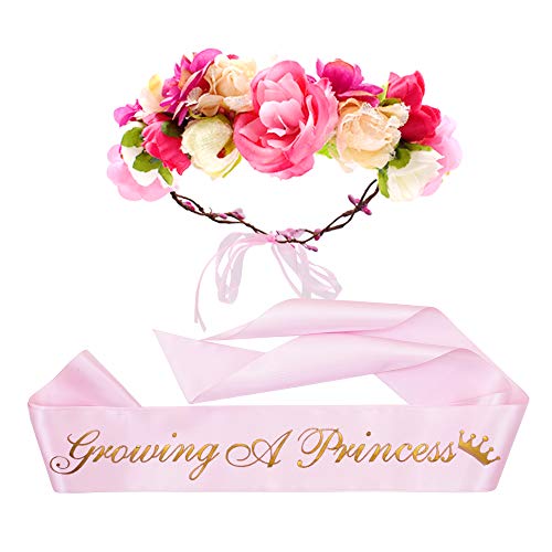 Growing a Princess Sash & Flower Crown Kit (Pink & Gold)