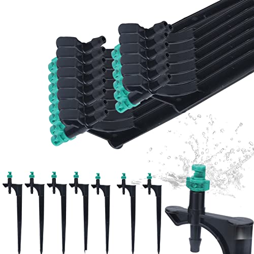 Garden Irrigation System with Drip Irrigation Emitters