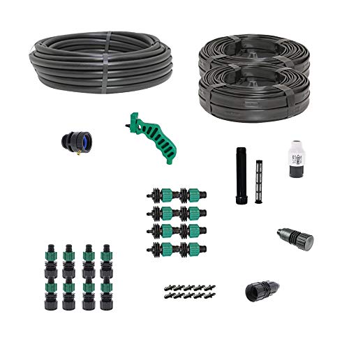Drip Tape Irrigation Kit for Row Crops & Gardens Deluxe Size