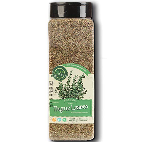 Eat Well Dried Whole Thyme Leaves - Premium Dried Thyme Spice Seasoning