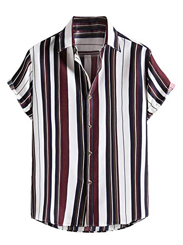 Stylish Men's Striped Button Down Shirts - Comfortable and Versatile