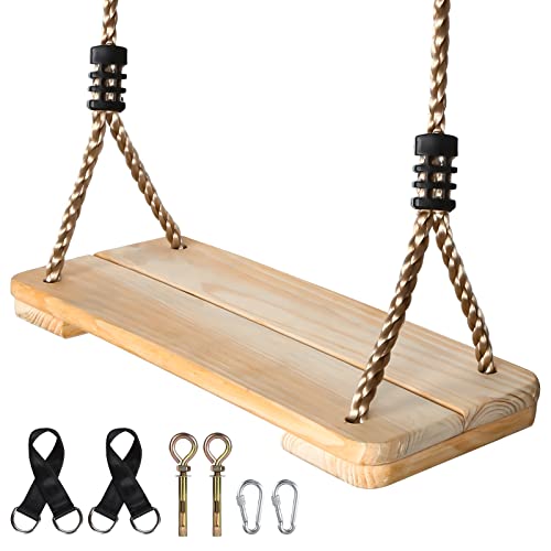 EXTFANS Wood Tree Swing Seat