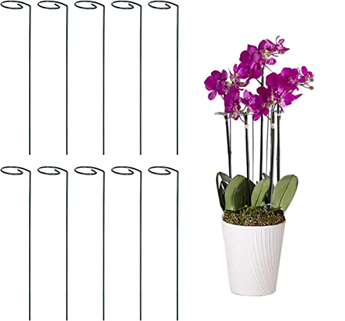 MTB Green Single Stem Plant Stakes Flower Support Rings