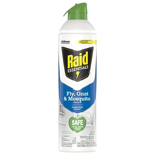Raid Essentials Fly Killer Aerosol Spray, Safe for Use Around Children and Pets