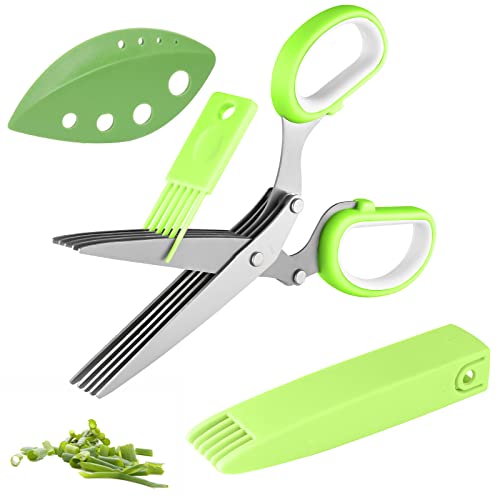 Joyoldelf Gourmet Herb Scissors: Master Culinary Multipurpose Cutting Shears