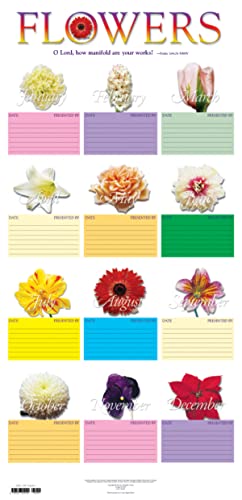 Convenient Flower Chart for Church Donations