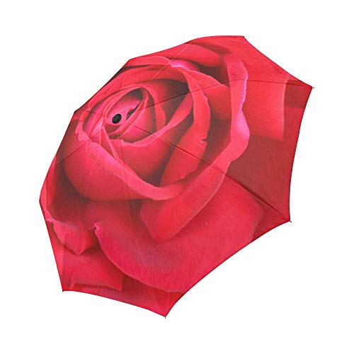 InterestPrint Beautiful Rose Folding Umbrella