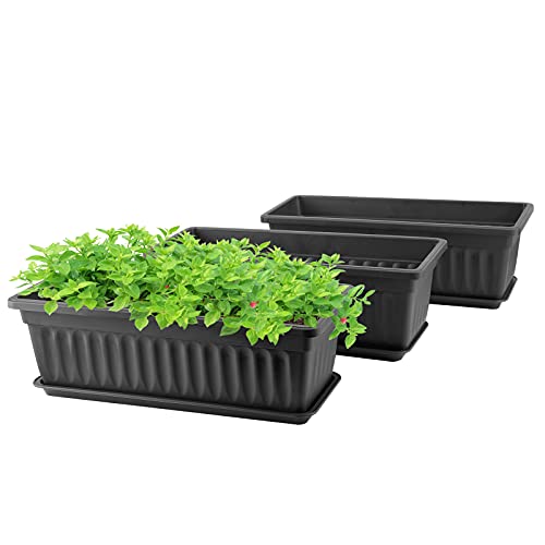 Rectangle Planters for Indoor Plants - Pack of 3