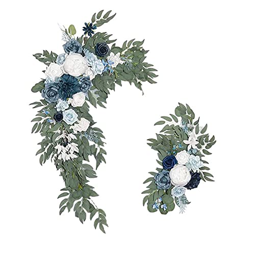 RESOYE Blue Artificial Wedding Flower Kit