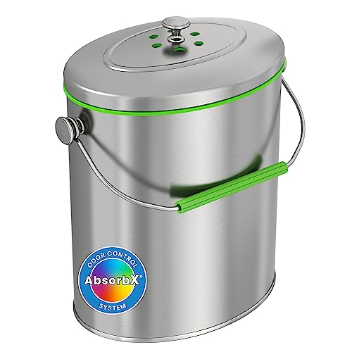 iTouchless Stainless Steel Compost Bin