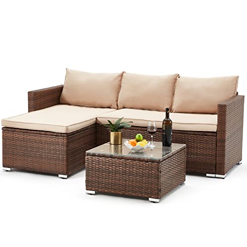 Outdoor Wicker Patio Furniture Set