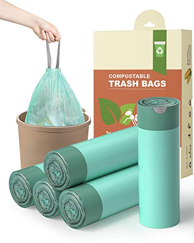 Small Compostable Trash Bags for Home Kitchen Office