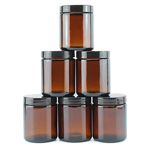 Amber Glass Jars - Stylish and Functional Storage Solution