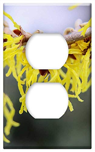 Switch Plate Outlet Cover - Yellow Flower