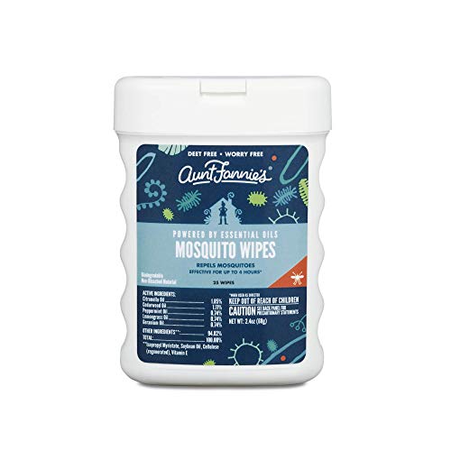 Aunt Fannie's Mosquito Wipes for Indoor/Outdoor Protection