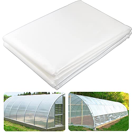 Yowlieu Clear Greenhouse Plastic Sheeting - Durable Protective Cover for Plants