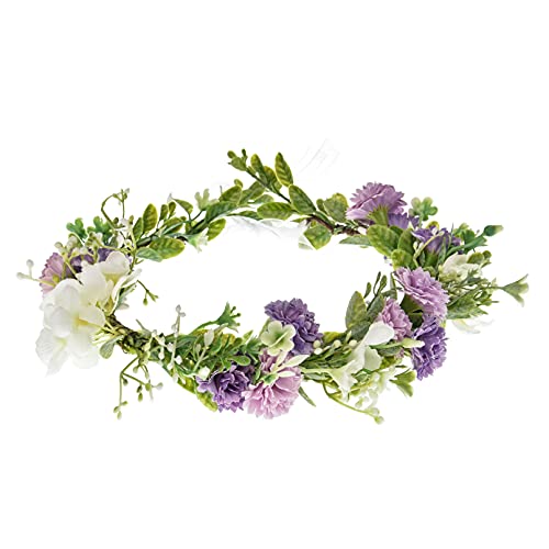 DDazzling Flower Crown - Charming Floral Accessory for All Ages