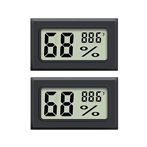JEDEW 2-Pack Hygrometer Gauge Thermometer