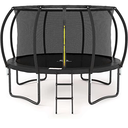 Jumpzylla Recreational Trampoline with Enclosure and Ladder