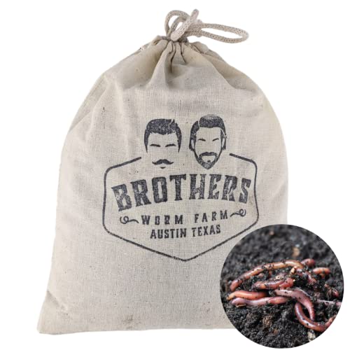 Brothers Worm Farm - Live Red Wiggler Composting Worm Mix