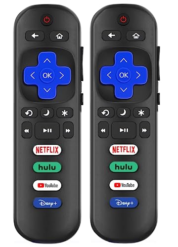 (Pack of 2) Replaced Remote for Roku TV