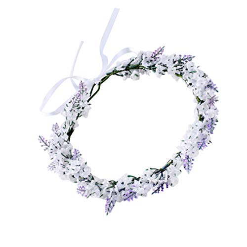 Lavender Flower Crown Headpiece for Weddings