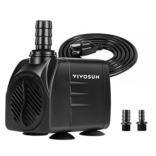 VIVOSUN Submersible Pump - Ultra Quiet Water Pump with High Lift