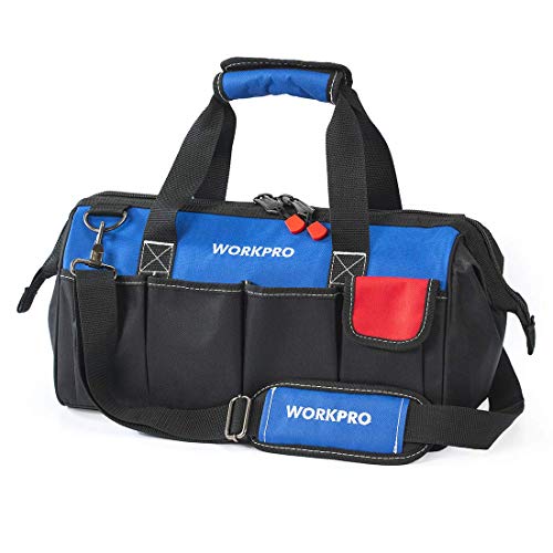 WORKPRO 18-inch Tool Bag with Adjustable Shoulder Strap