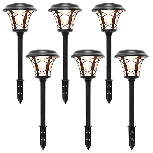 MAGGIFT 6 Pack Solar Pathway Lights