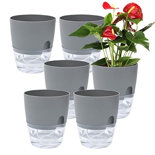 Whonline 6 Pack Self Watering Pots