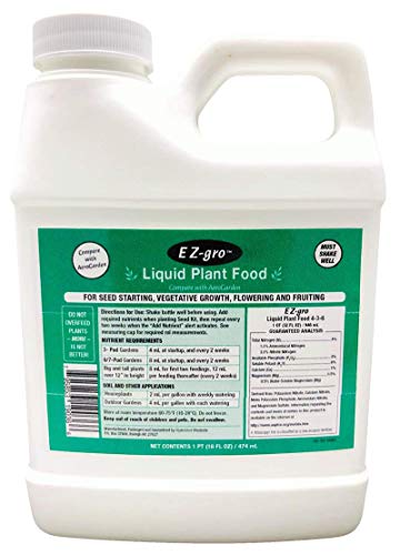 EZ-gro Liquid Plant Food for Hydroponic Growing System