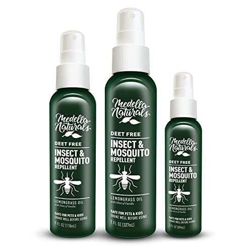 Medella Naturals Insect & Mosquito Repellent - DEET-Free, Kid and Pet Friendly
