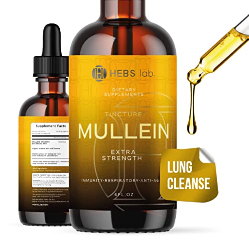 Organic Lung Cleanse - Mullein Drops for Lung Health