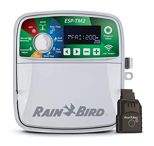 Rain-Bird ESP-TM2 WiFi Controller Timer Box and Lnk WiFi Mobile Wireless Module (4 Zone)