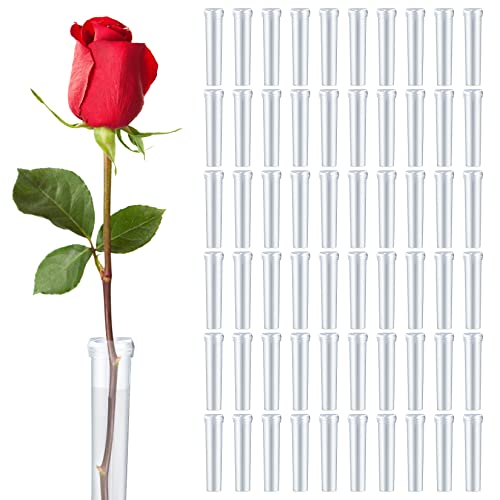 Sukh Floral Water Tubes - Plastic Flower Vials Tubes