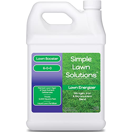 Commercial Lawn Energizer - Grass Fertilizer Booster with Nitrogen, Iron, Micronutrients
