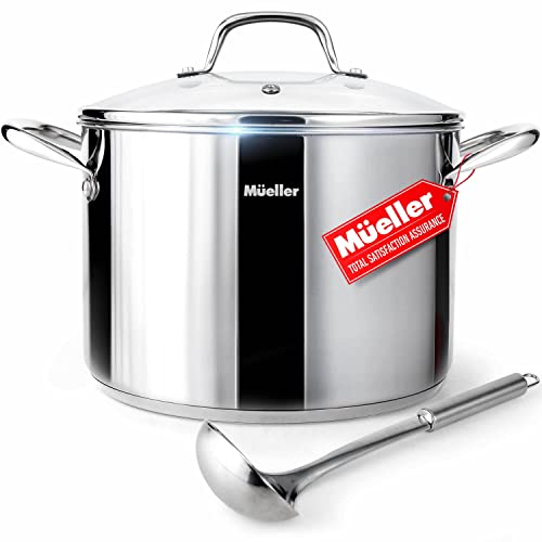 Mueller 8QT UltraClad Stainless Steel Cooking Stock Pot