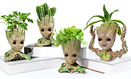 Aijoso Baby Groot Flower Pot Succulent Planter Pot