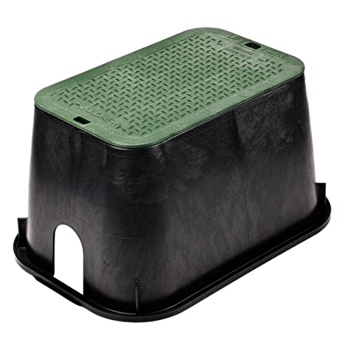 Rectangular Valve Box, Green-Black
