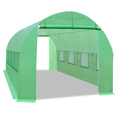 Durable Greenhouse Replacement Covering for Larger Garden House