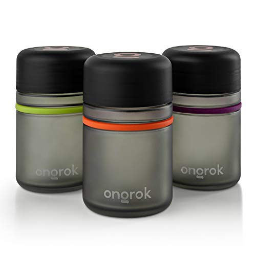 ONGROK Glass Storage Jar, 3 Pack