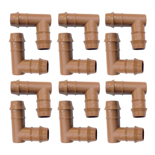Habitech 1/2" Elbow Drip Irrigation Fittings - 12 Pack