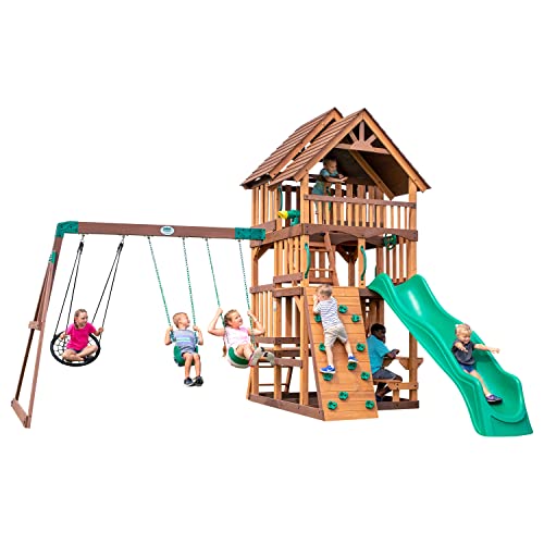 Highlander Cedar Wooden Swing Set