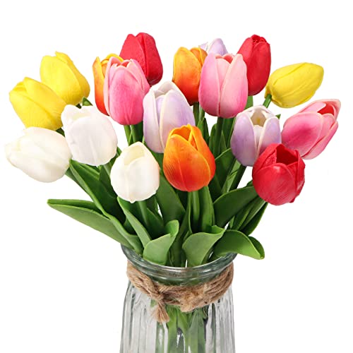 Real Touch Tulips PU Artificial Flowers