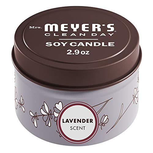 Mrs. Meyer's Lavender Soy Tin Candle, 12 Hour Burn Time