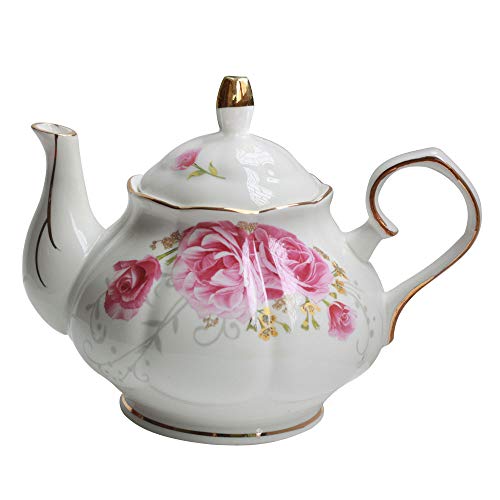 Jomop Tea Pot Handmade Ceramic Flowers (Pink)