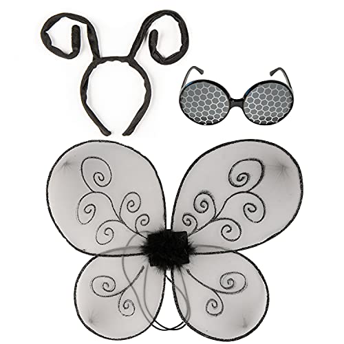 Funcredible Fly Costume Accessories | Bug Wings, Antenna Headband, Glasses