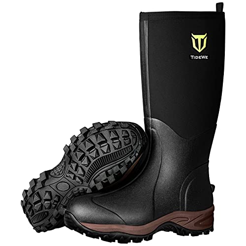 TIDEWE Rubber Neoprene Boots - Waterproof Outdoor Boots