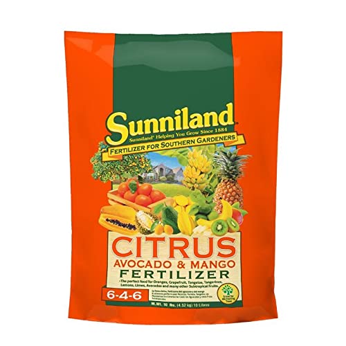 Sunniland Citrus Fertilizer 6-4-6 Granules (10 Lb) - Boost Tropical Plant Growth